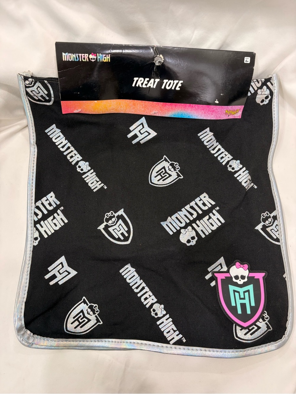 New Spirit Halloween Monster High Treat Tote/Reusable Canvas Bag